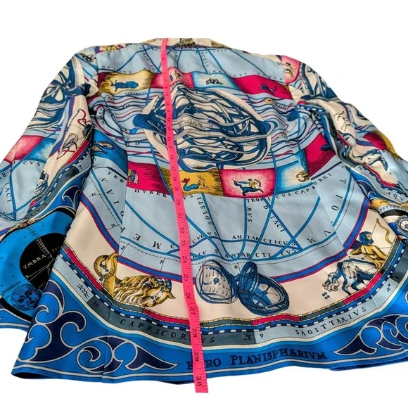 ETRO $2420 Colorful Multi-Print Silk Blazer Luxury Italian 42/6 Rare Artsy NWT - Picture 16 of 16